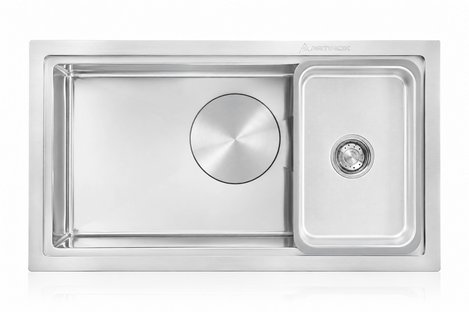 Chậu rửa bát Artinox 1 hố lớn có giật cấp ATN-7843A-GC