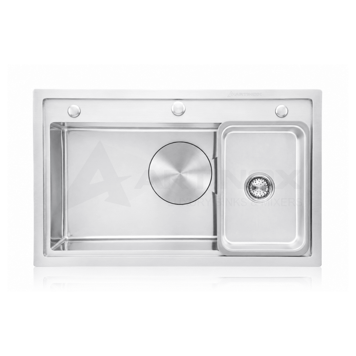 Chậu rửa bát Artinox 1 hố lớn có giật cấp ATN-7848A-GC