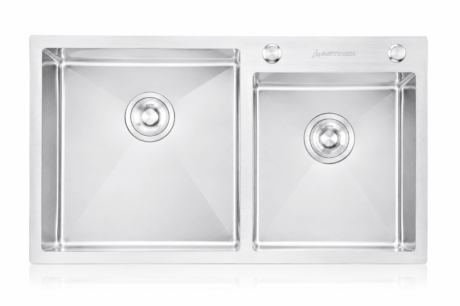 Chậu rửa bát Artinox 2 hố cân ATN-8245L